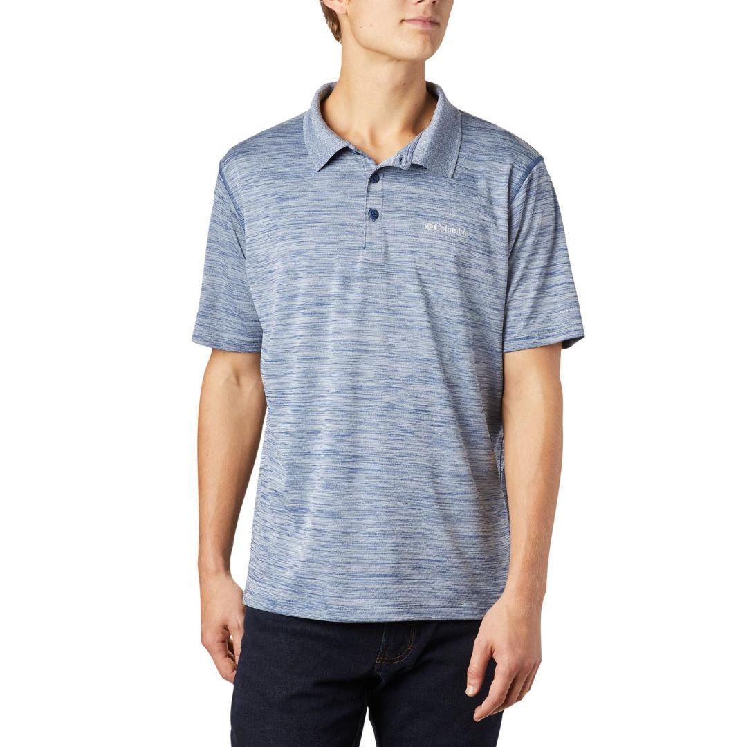 Columbia Men Blue Zero Rules Polo T-Shirt