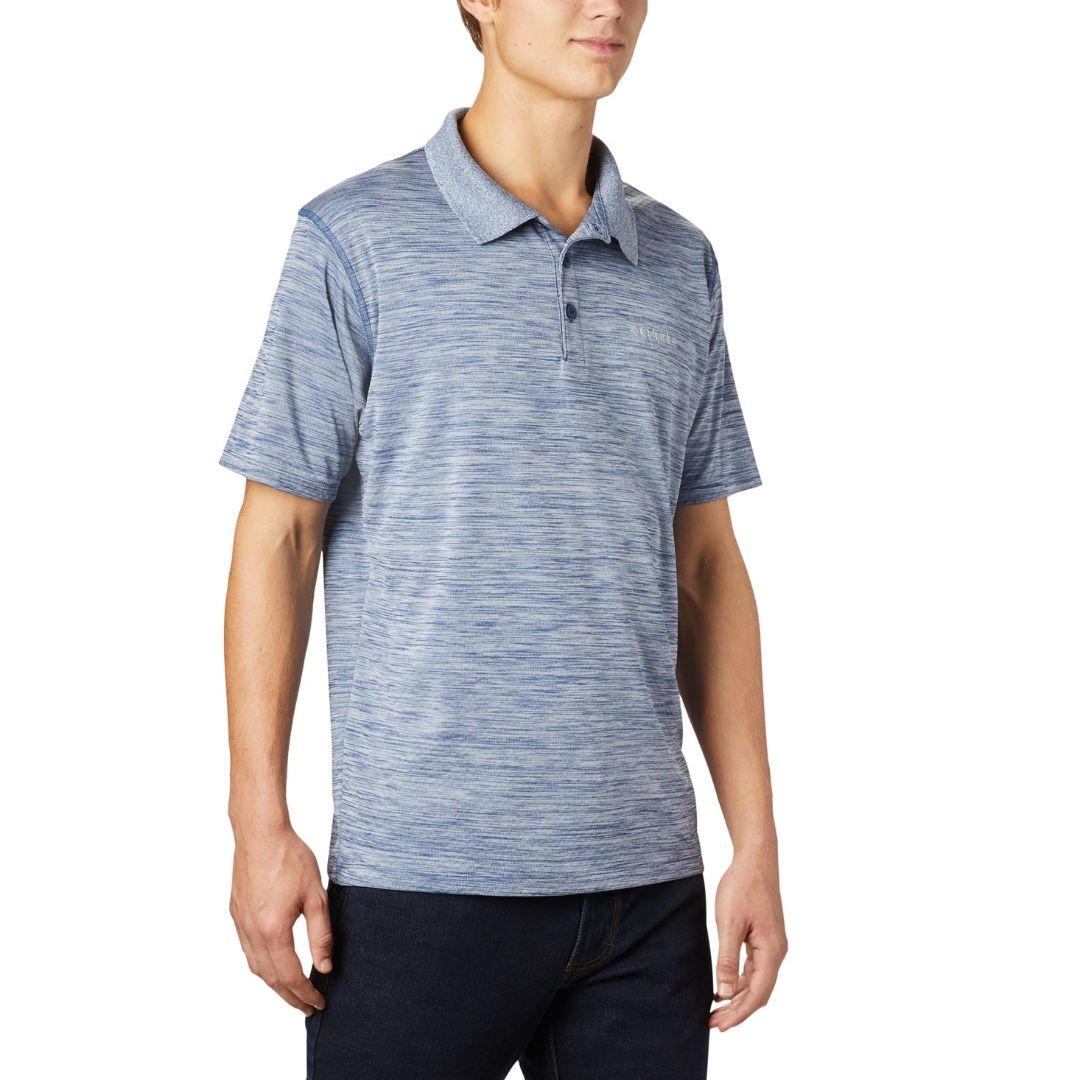 Columbia Men Blue Zero Rules Polo T-Shirt