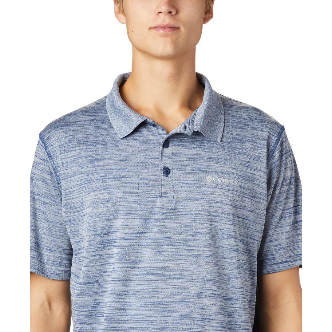 Columbia Men Blue Zero Rules Polo T-Shirt