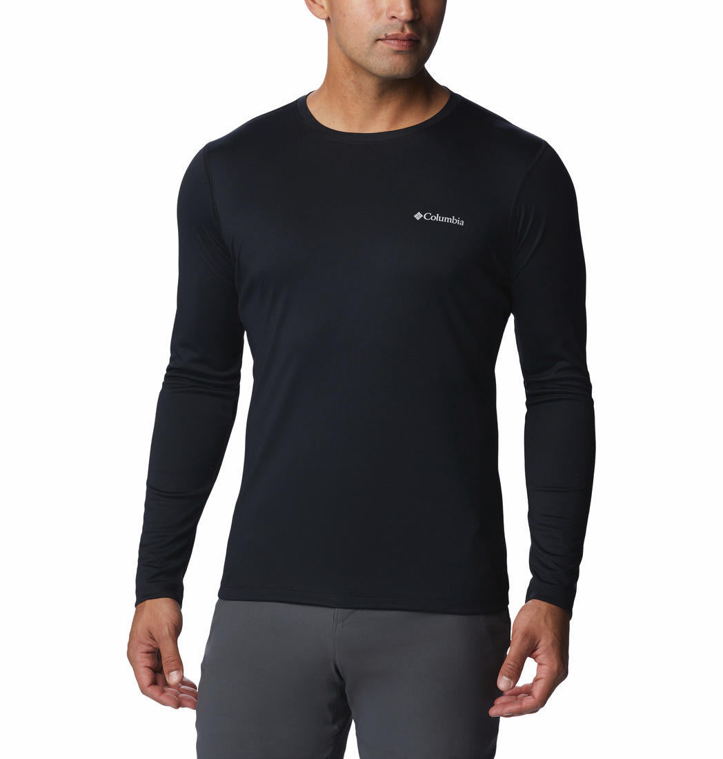 Columbia Men Black Zero Rules Long Sleeve Shirt (Sun Protection)