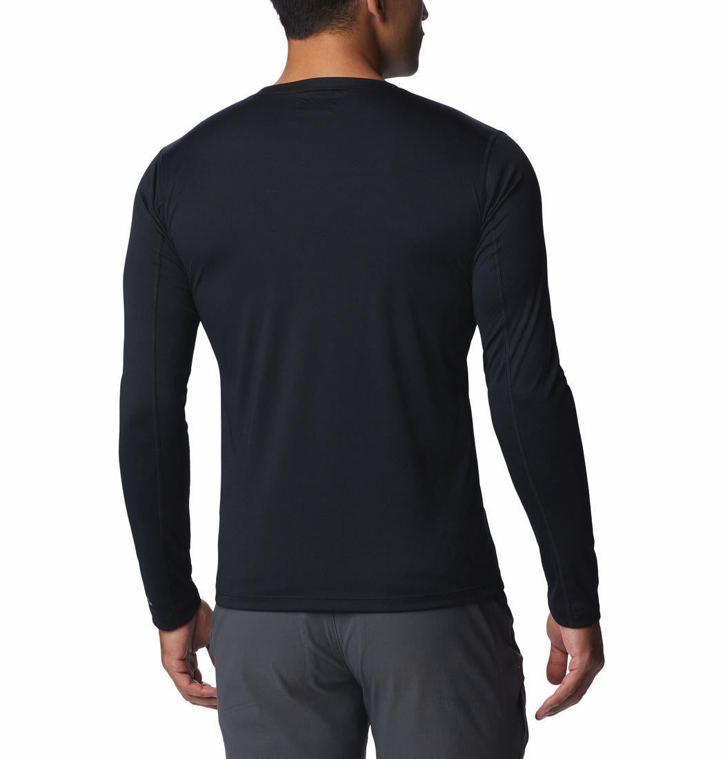Columbia Men Black Zero Rules Long Sleeve Shirt (Sun Protection)