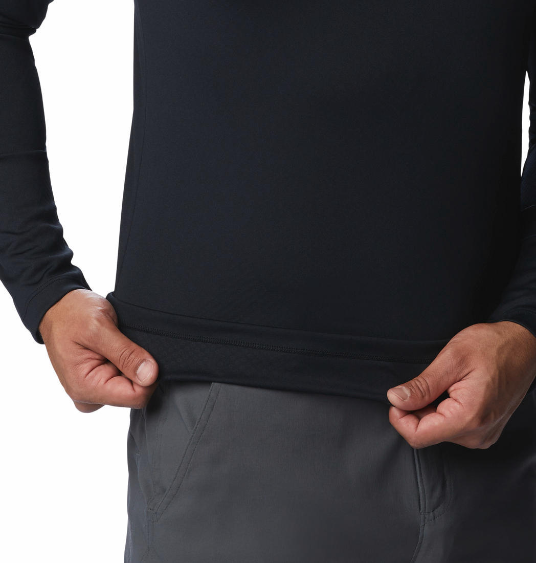 Columbia Men Black Zero Rules Long Sleeve Shirt (Sun Protection)
