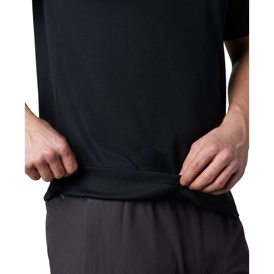 Columbia Men Black Zero Rules Short Sleeve Shirt (Sun Protection)