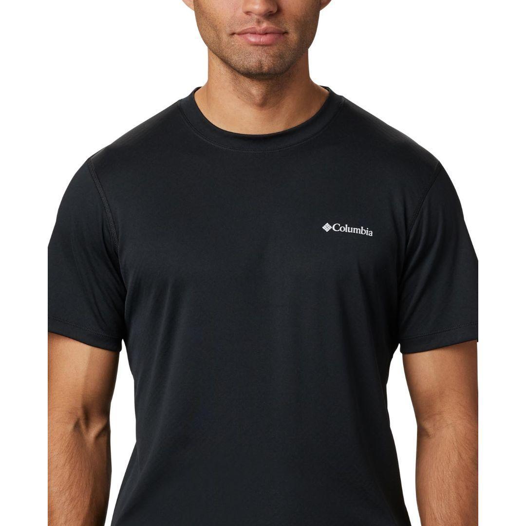 Columbia Men Black Zero Rules Short Sleeve Shirt (Sun Protection)