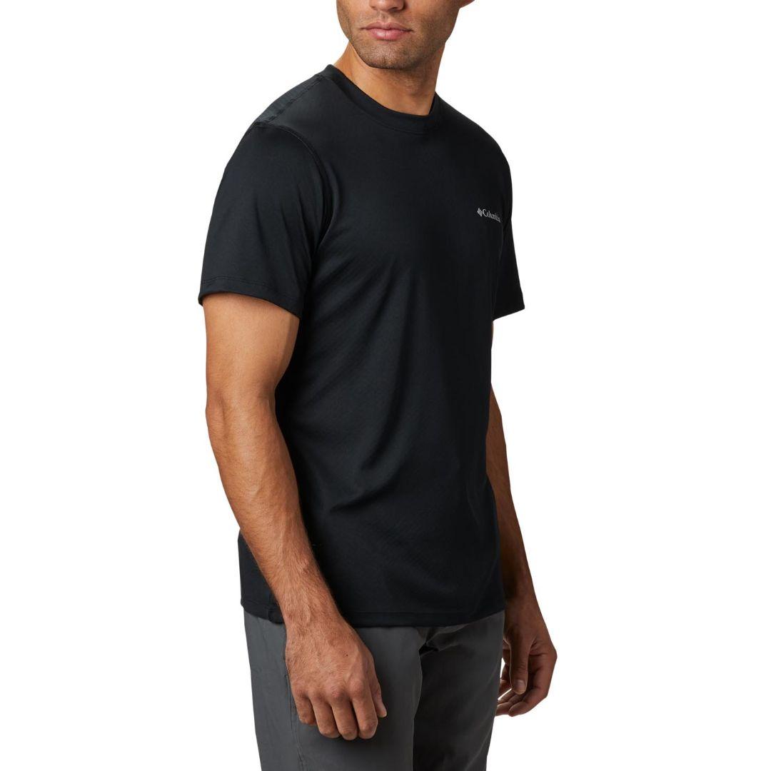 Columbia Men Black Zero Rules Short Sleeve Shirt (Sun Protection)