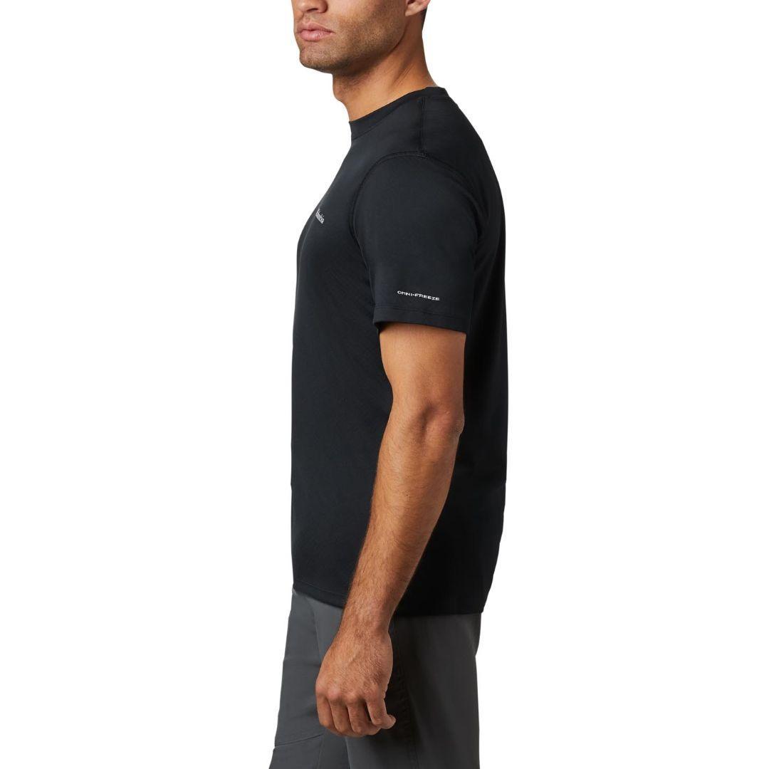Columbia Men Black Zero Rules Short Sleeve Shirt (Sun Protection)