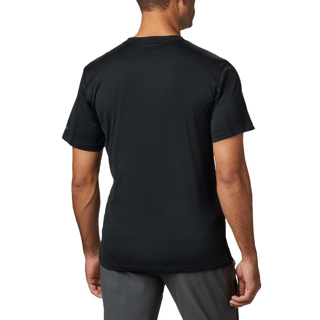 Columbia Men Black Zero Rules Short Sleeve Shirt (Sun Protection)