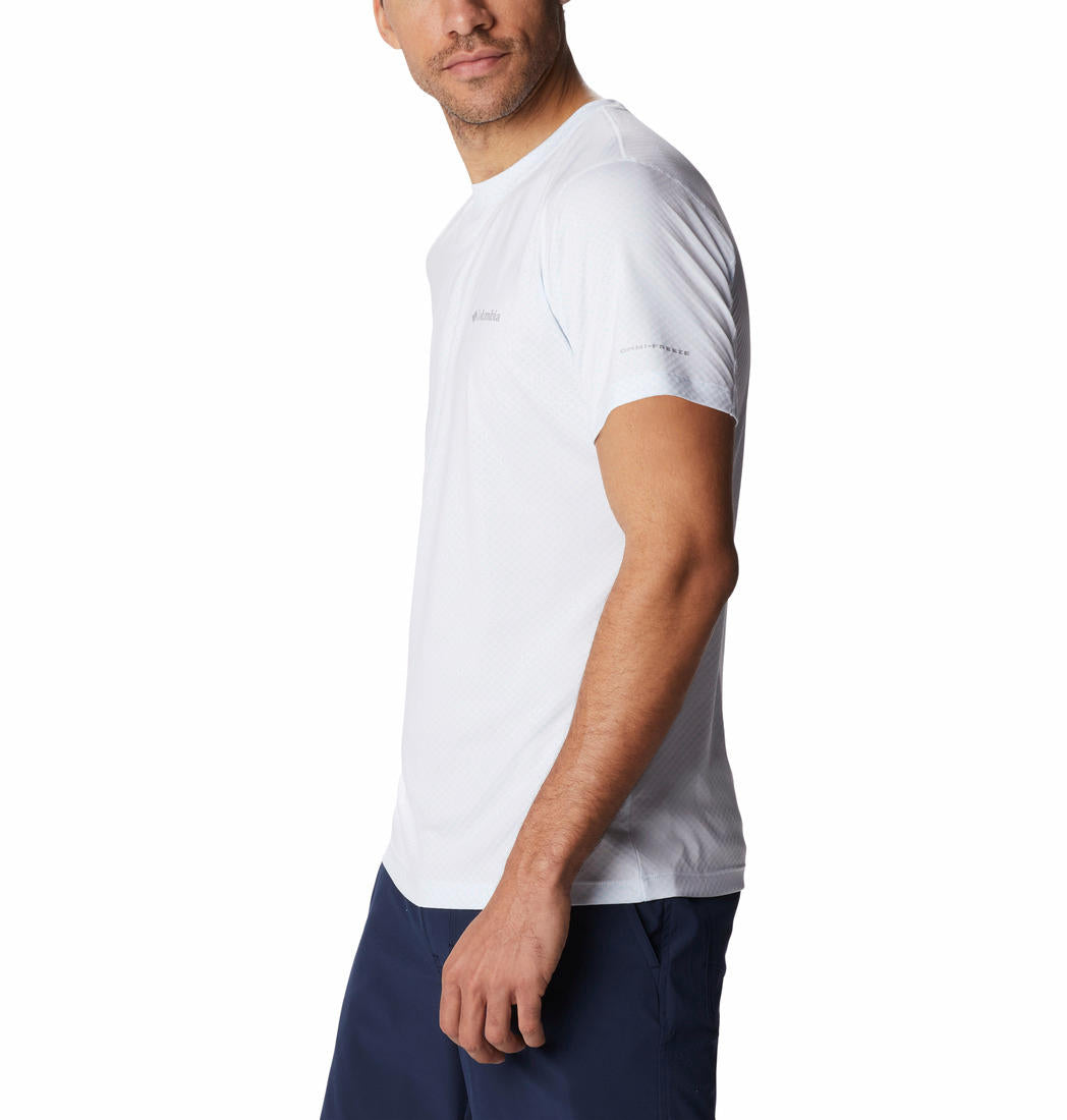 Columbia Men White Zero Rules Short Sleeve Shirt (Sun Protection)