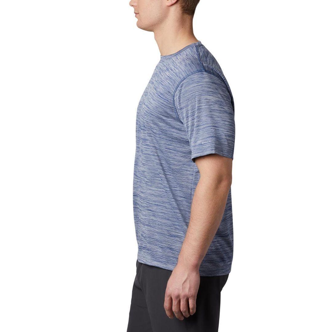 Columbia Men Blue Zero Rules Short Sleeve Shirt (Sun Protection)
