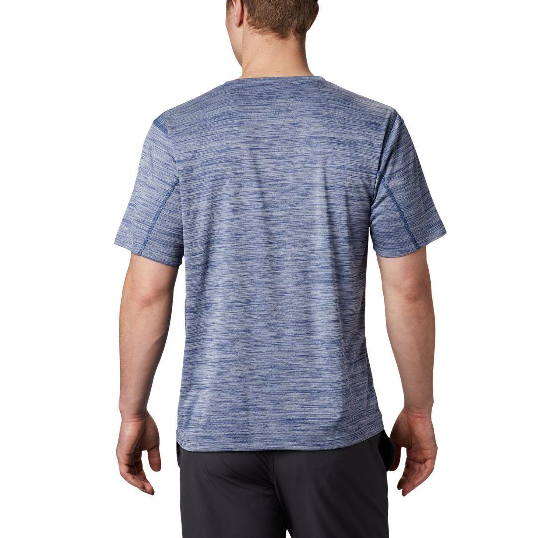 Columbia Men Blue Zero Rules Short Sleeve Shirt (Sun Protection)