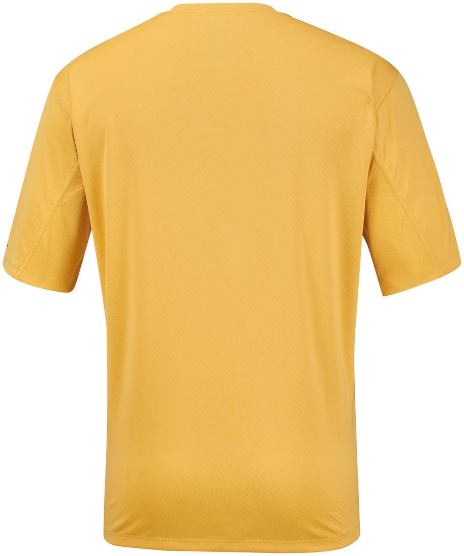 Columbia Men Yellow Zero Rules Short Sleeve Shirt (Sun Protection)