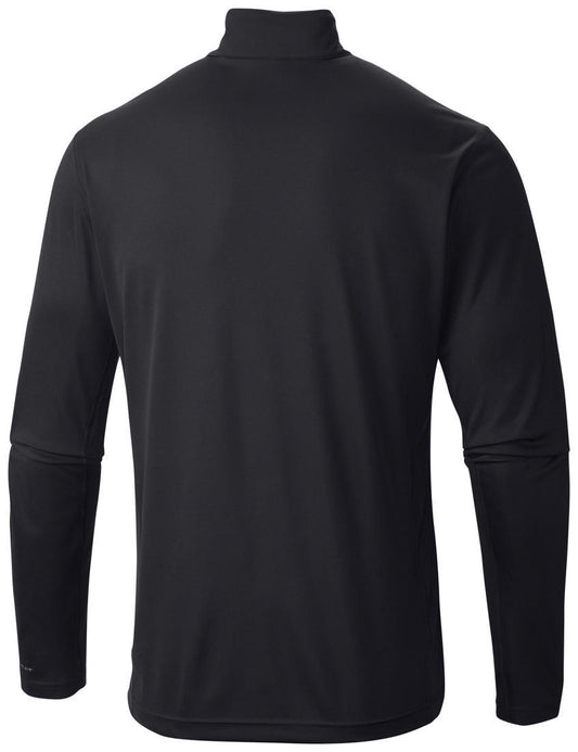 Columbia Men Black Midweight II Long Sleeve Half Zip Baselayer Top