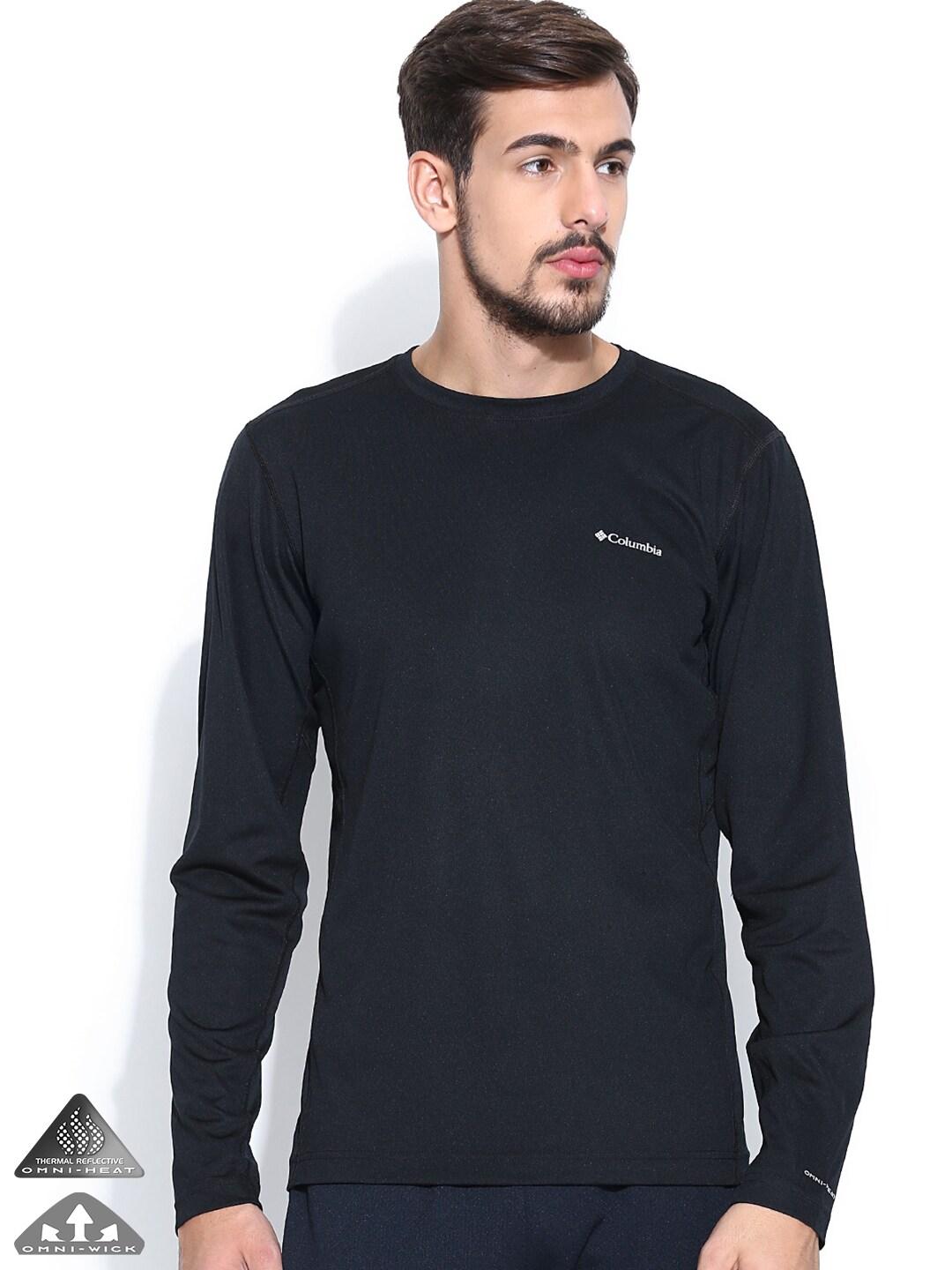 Columbia Men Black Midweight II Long Sleeve Baselayer Top