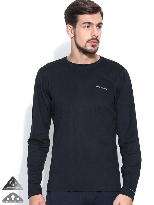 Columbia Men Black Midweight II Long Sleeve Baselayer Top