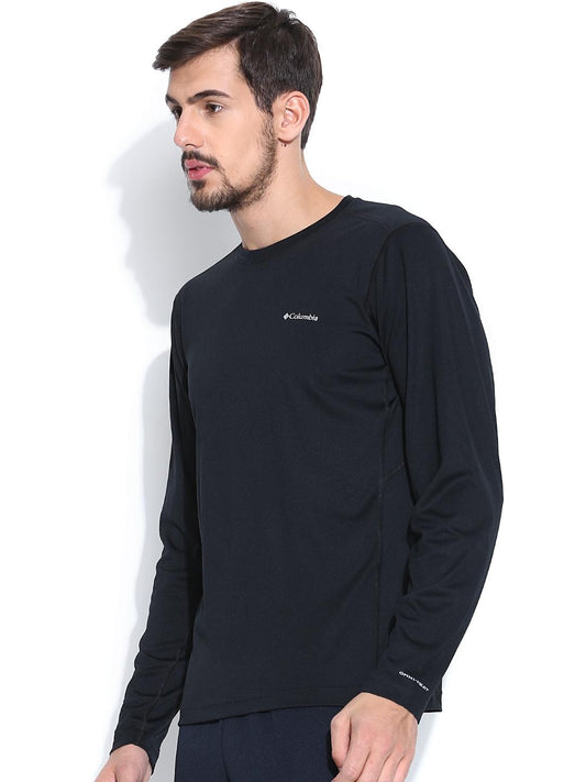 Columbia Men Black Midweight II Long Sleeve Baselayer Top
