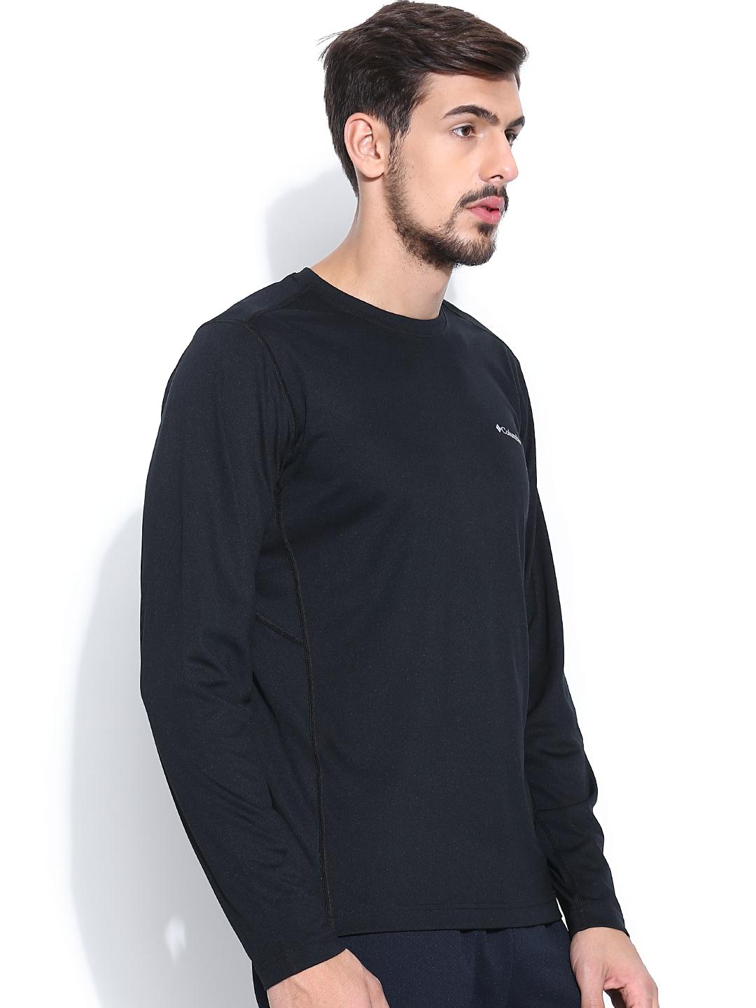 Columbia Men Black Midweight II Long Sleeve Baselayer Top