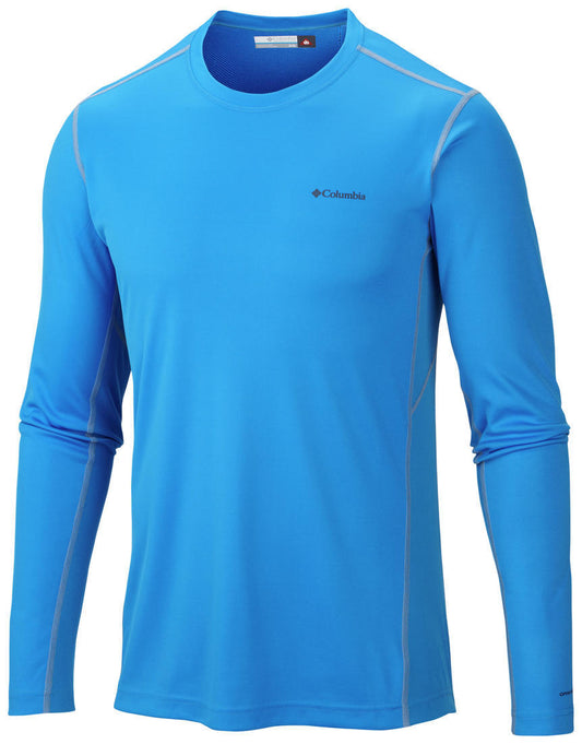 Columbia Men Blue Midweight II Long Sleeve Baselayer Top