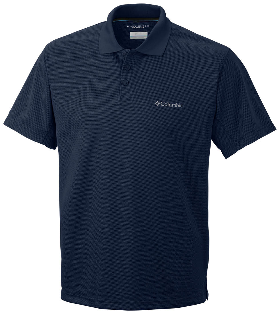 Columbia Men Navy Blue New Utilizer Polo T-Shirt