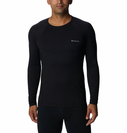 Columbia Men Black Heavyweight Stretch Long Sleeve Baselayer Top
