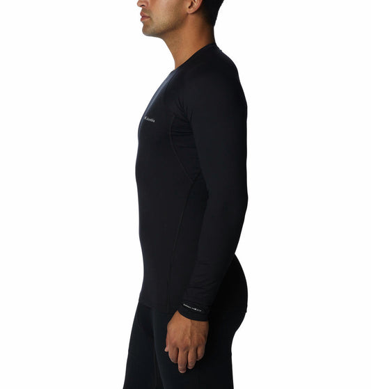 Columbia Men Black Heavyweight Stretch Long Sleeve Baselayer Top