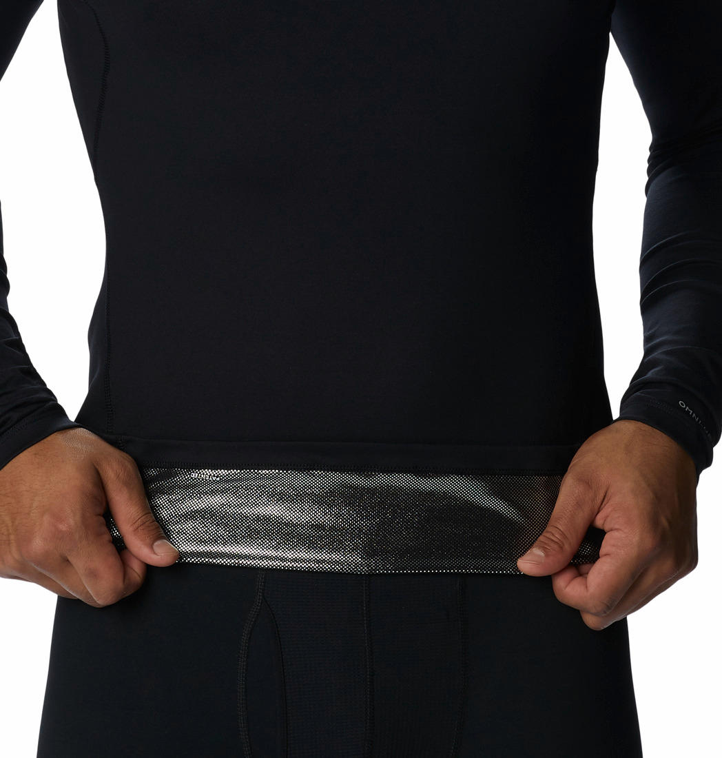 Columbia Men Black Heavyweight Stretch Long Sleeve Baselayer Top (Non Returnable)