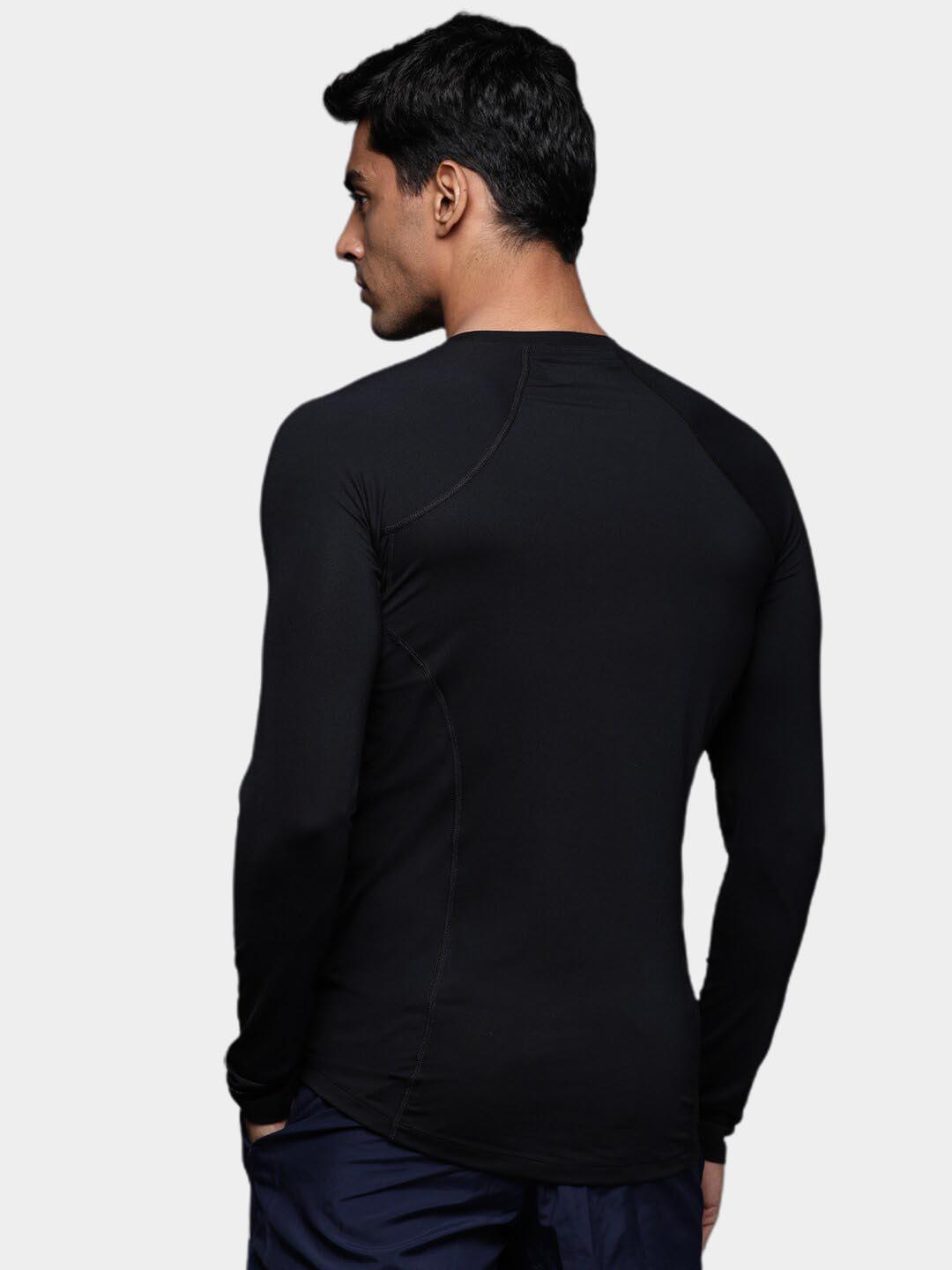 Columbia Men Black Midweight Stretch Long Sleeve Baselayer Top (Non Returnable)
