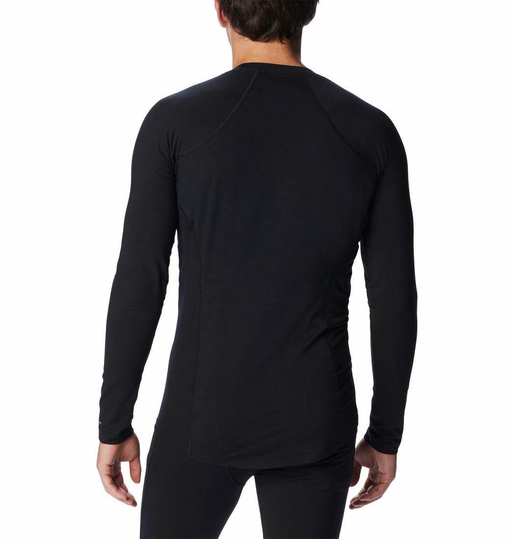 Columbia Men Black Midweight Stretch Long Sleeve Baselayer Top (Non Returnable)