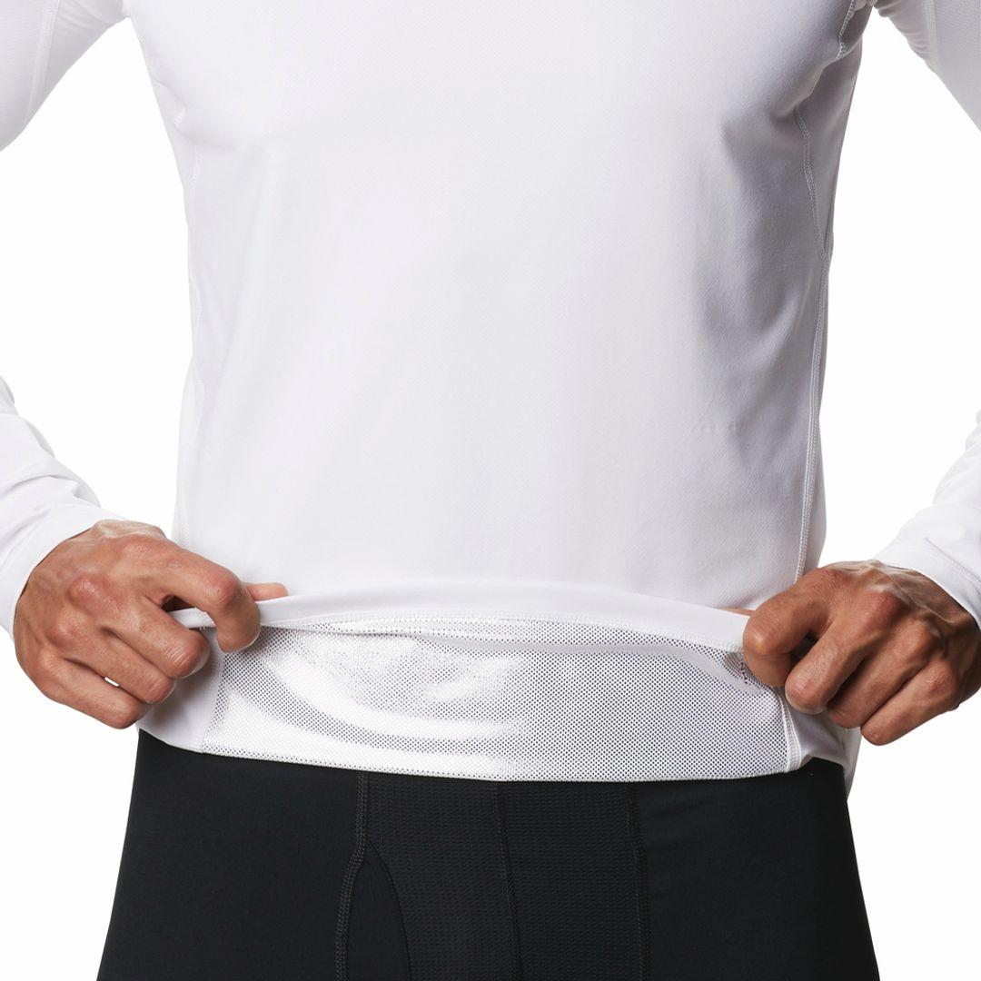 Columbia Men White Midweight Stretch Long Sleeve Baselayer Top