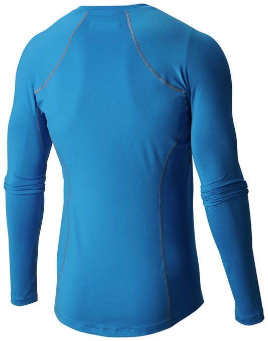 Columbia Men Blue Midweight Stretch Long Sleeve Top (Anti-odor)