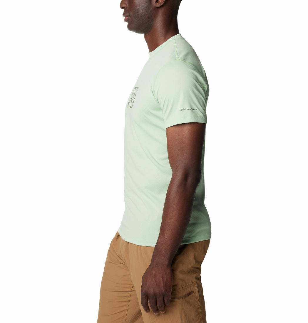 Columbia Men Green Columbia Men Zero Rules Short Sleeve Graphic T-Shirt