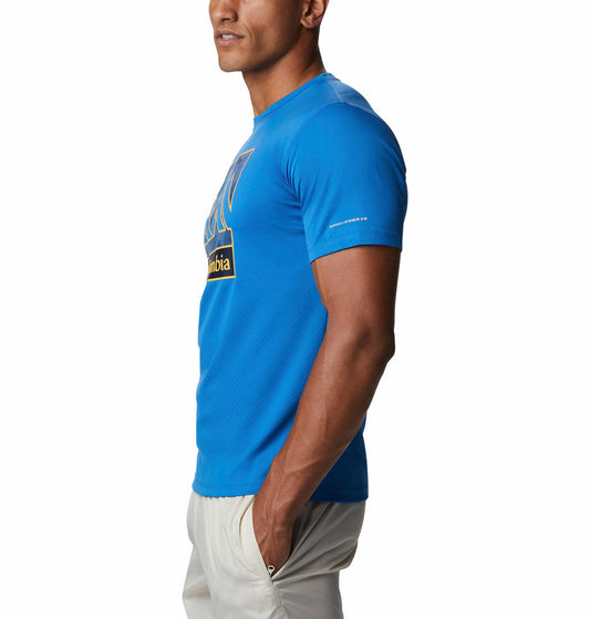 Columbia Men Blue Zero Rules Short Sleeve Graphic T-Shirt