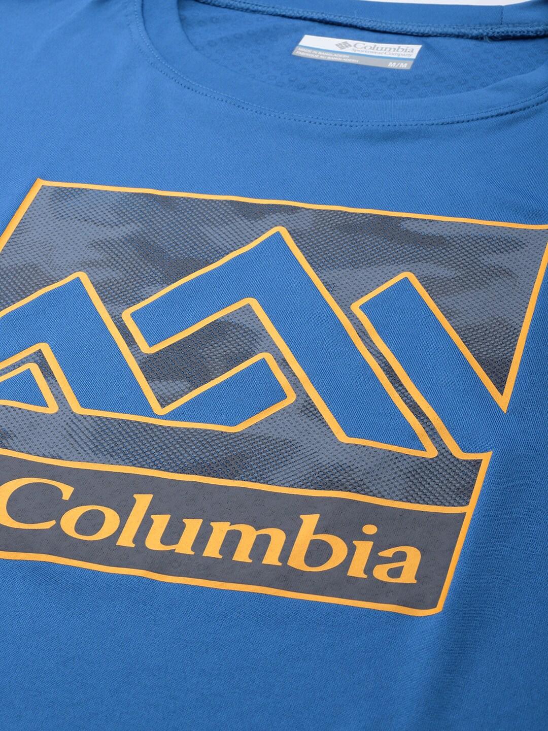 Columbia Men Blue Zero Rules Short Sleeve Graphic T-Shirt