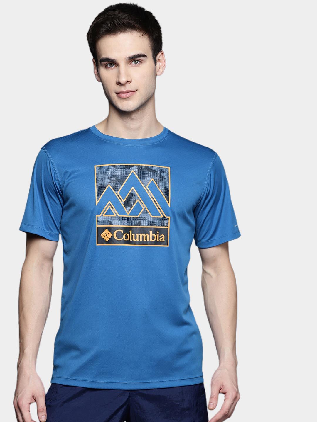 Columbia Men Blue Zero Rules Short Sleeve Graphic T-Shirt
