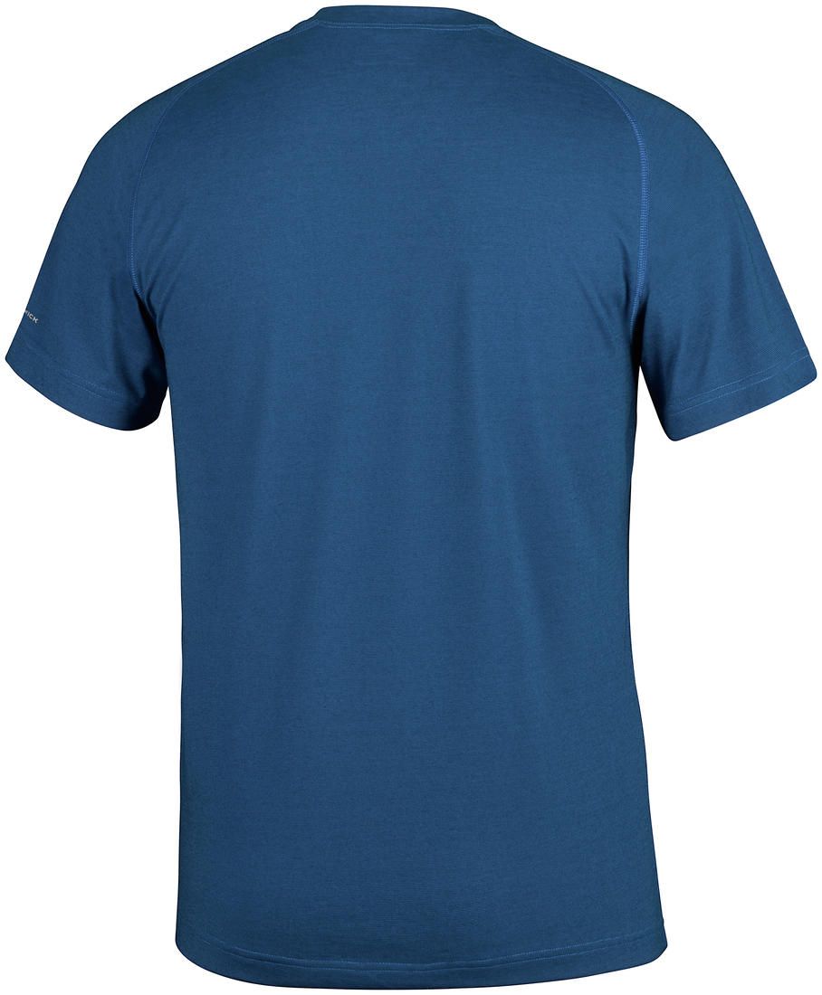 Columbia Men Blue Mountain Tech III Short Sleeve Crew (Sun Protection)