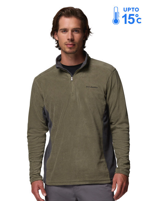 Columbia Men Olive Green Klamath Range II Pullover