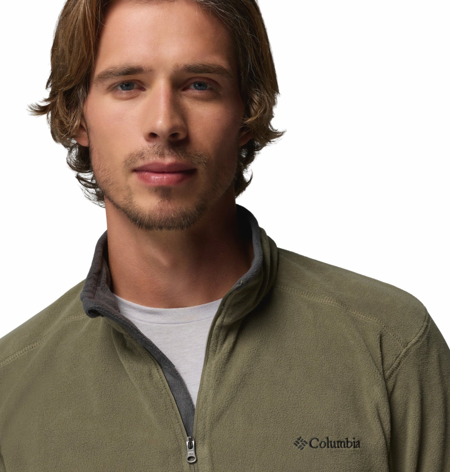 Columbia Men Olive Green Klamath Range II Pullover