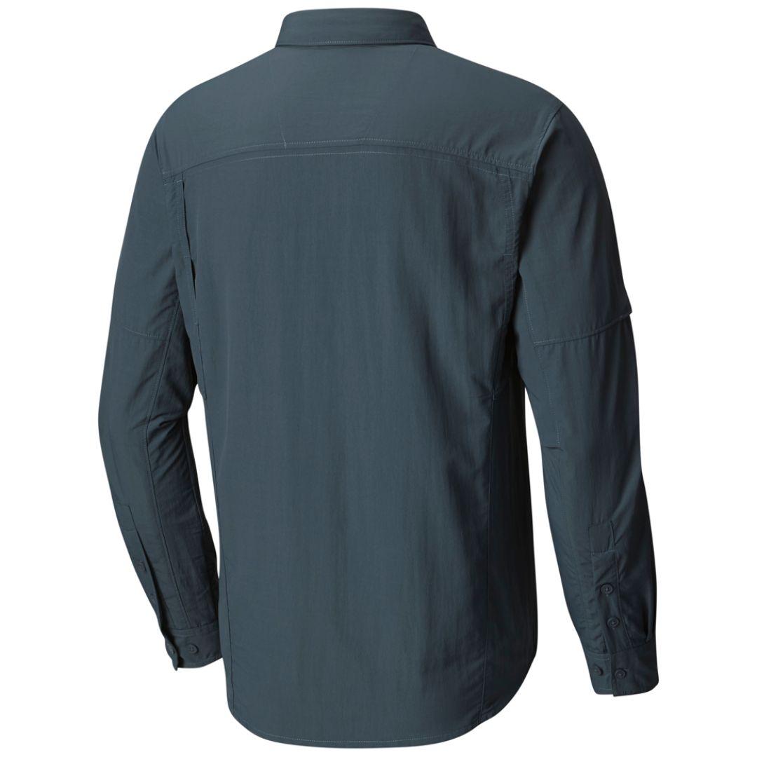 Columbia Men Blue Silver Ridge Long Sleeve Shirt (Sun Protection)