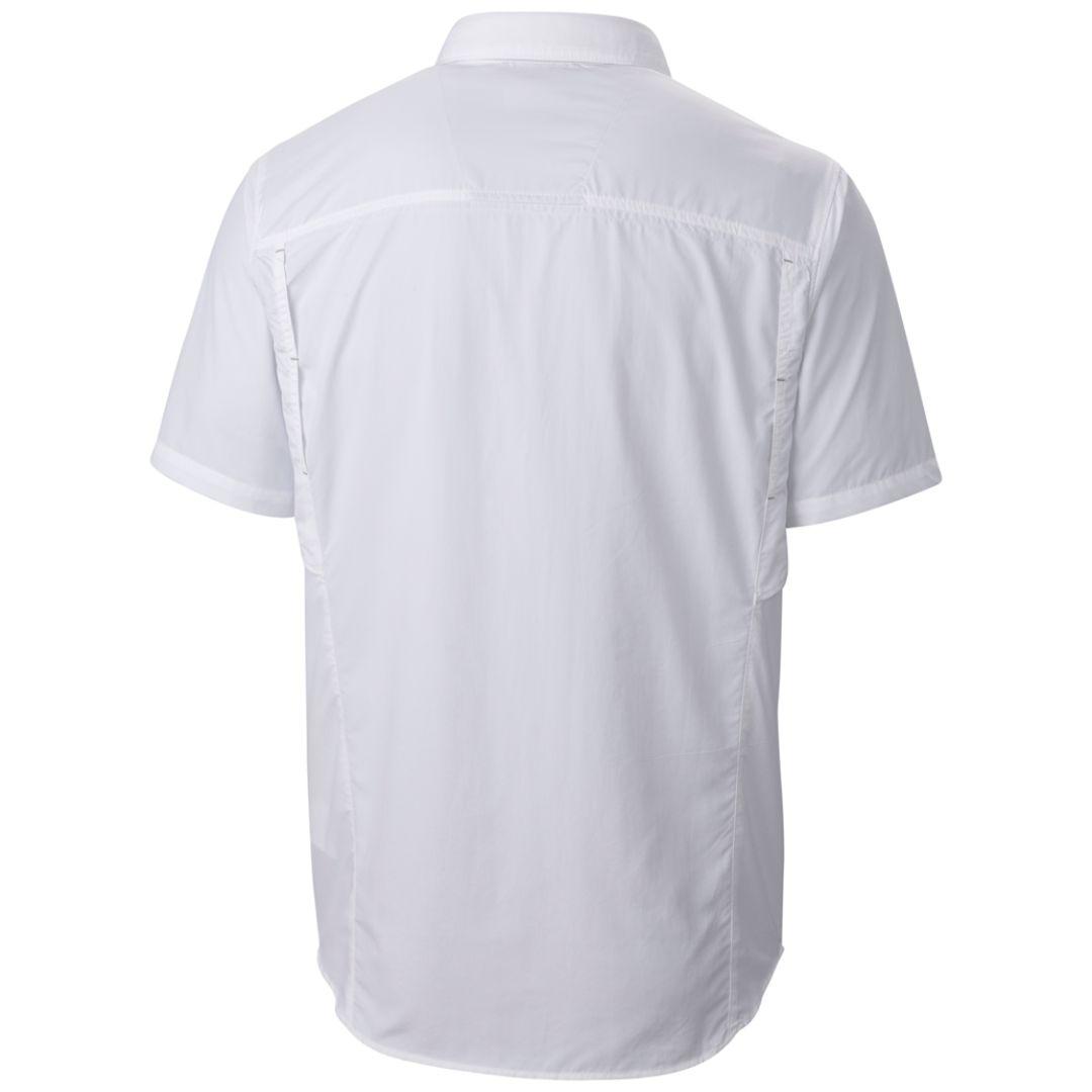 Columbia Men White Silver Ridge Short Sleeve Shirt (Sun Protection)