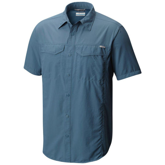Columbia Men Blue Silver Ridge Short Sleeve Shirt