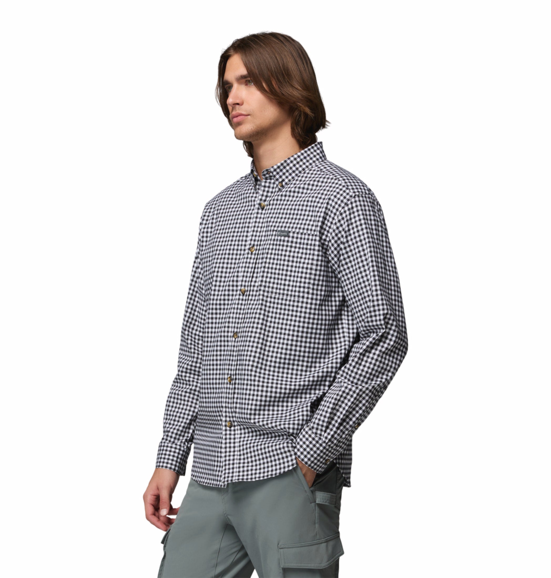 men black rapid rivers ii long sleeve shirt