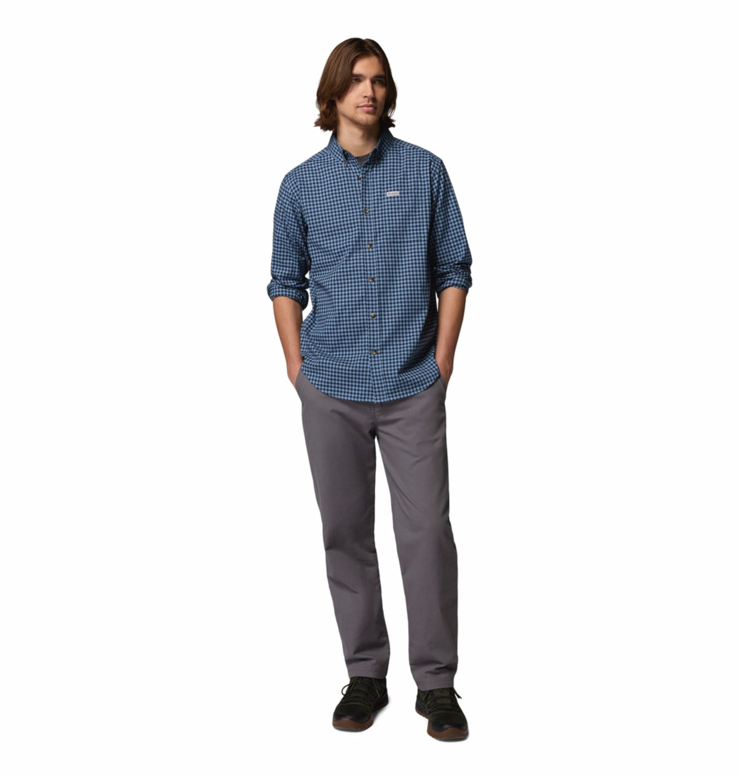 men blue rapid rivers ii long sleeve shirt