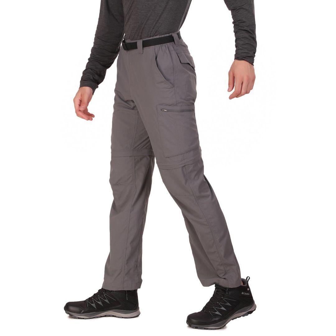 Columbia Men Grey Silver Ridge Convertible Pant