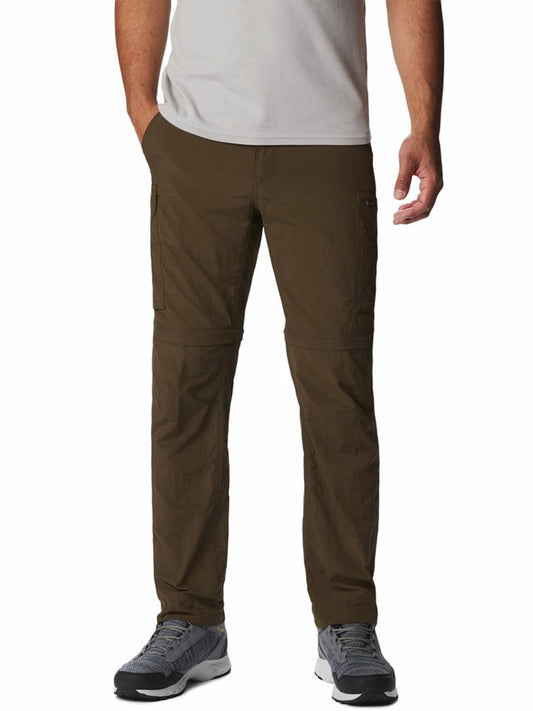Columbia Men Green Silver Ridge Convertible Pant