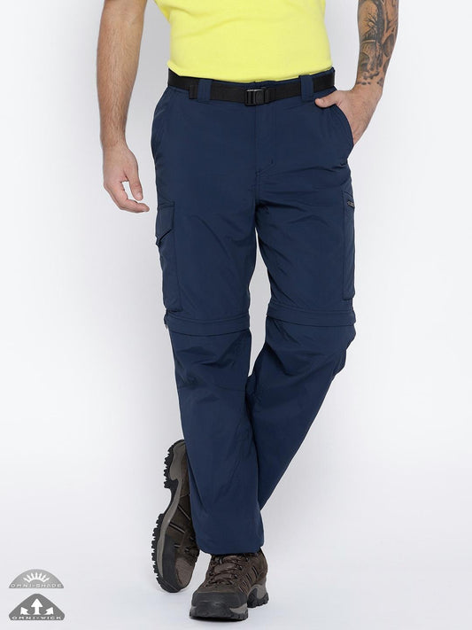 Columbia Men Navy Blue Silver Ridge Convertible Pant