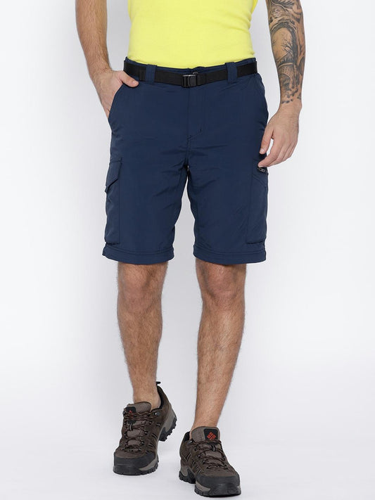 Columbia Men Navy Blue Silver Ridge Convertible Pant