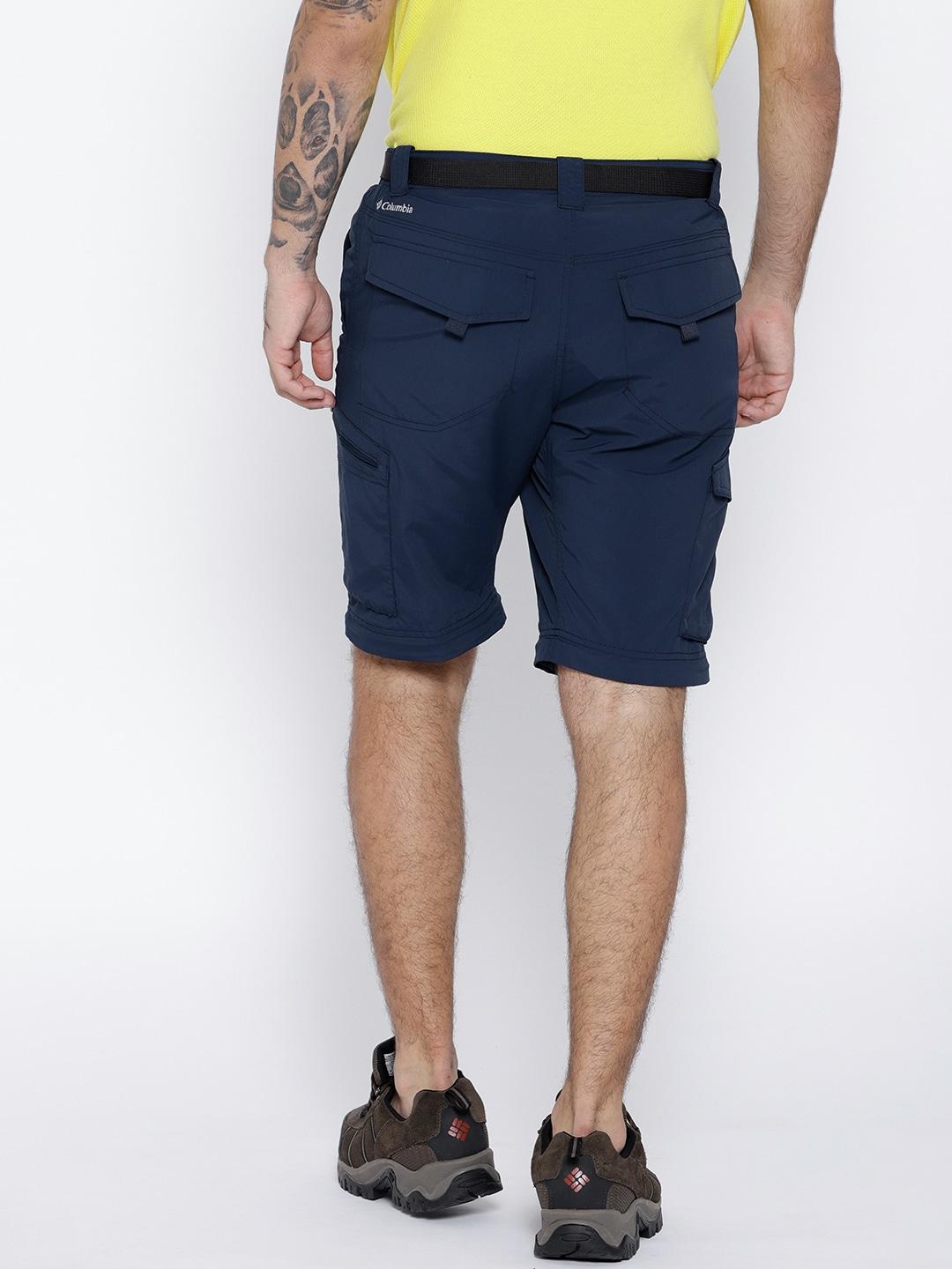 Columbia Men Navy Blue Silver Ridge Convertible Pant