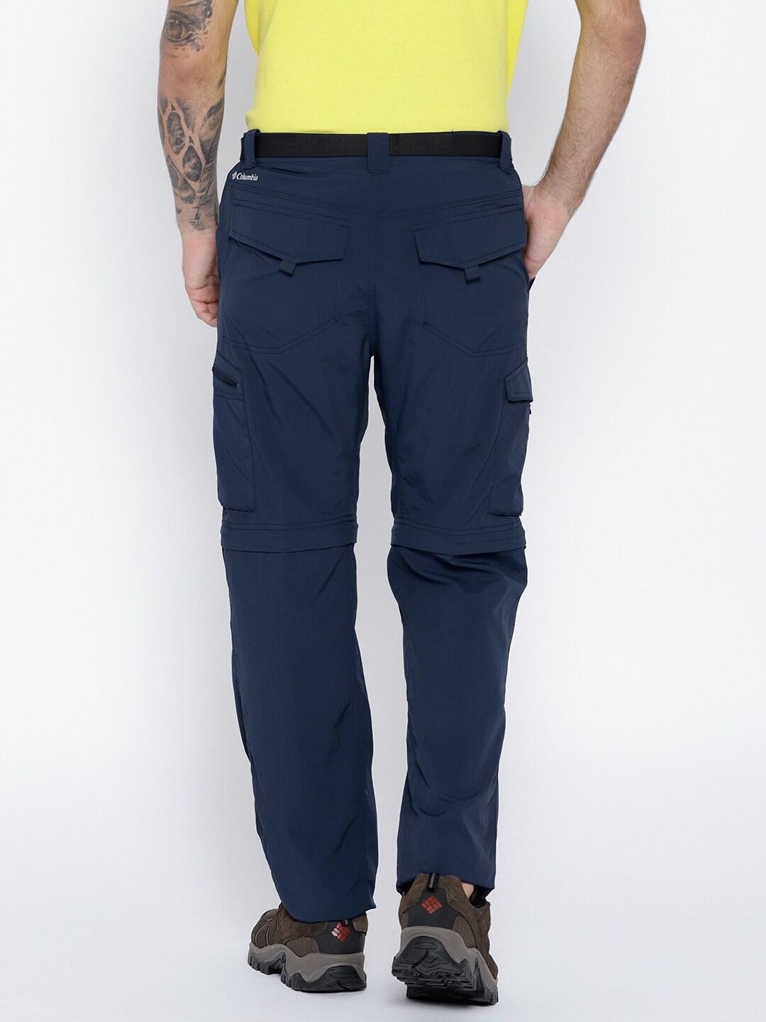 Columbia Men Navy Blue Silver Ridge Convertible Pant