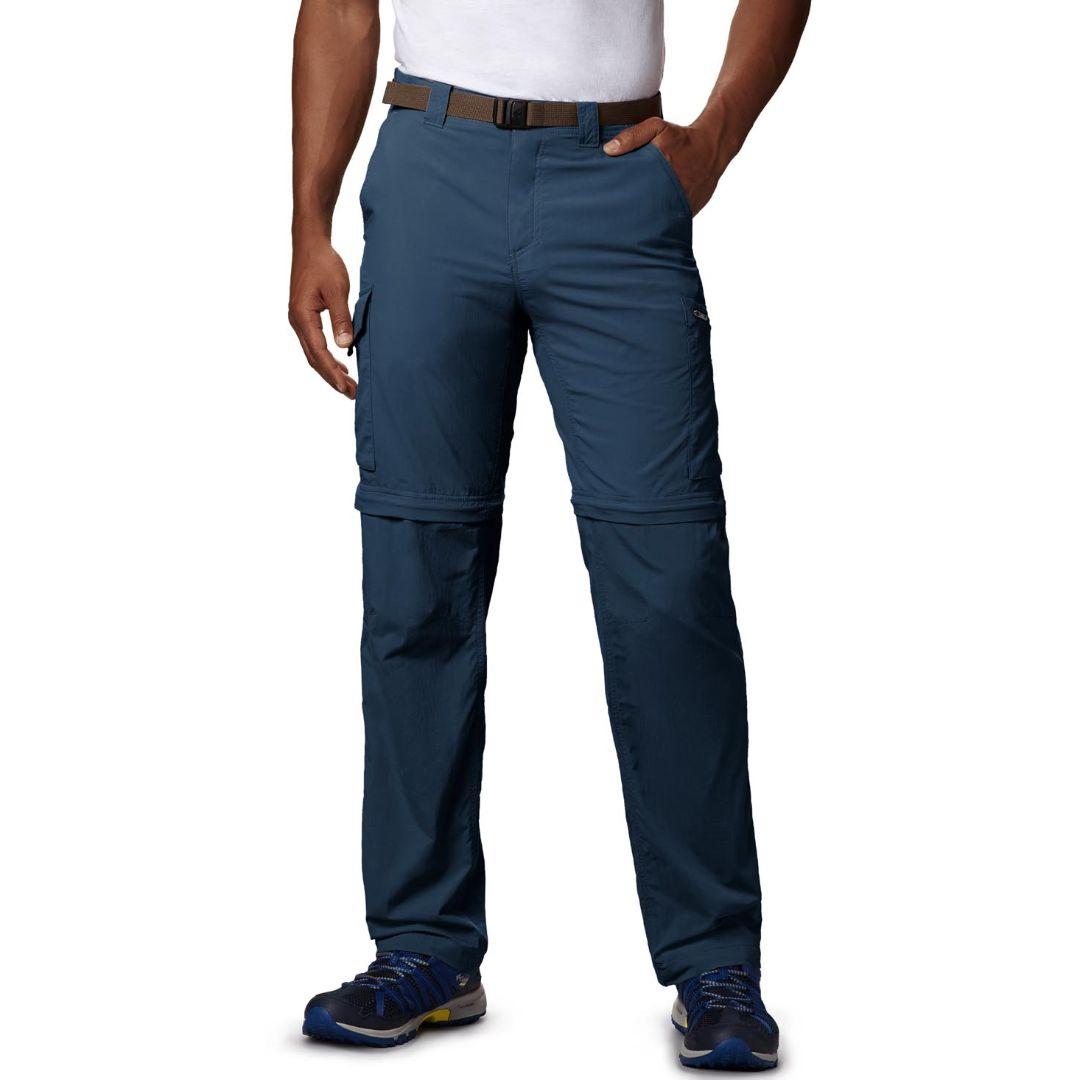 Columbia Men Navy Blue Silver Ridge Convertible Pant