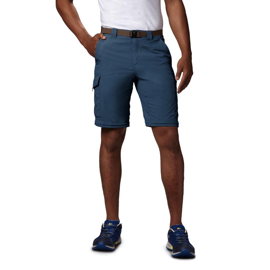 Columbia Men Navy Blue Silver Ridge Convertible Pant