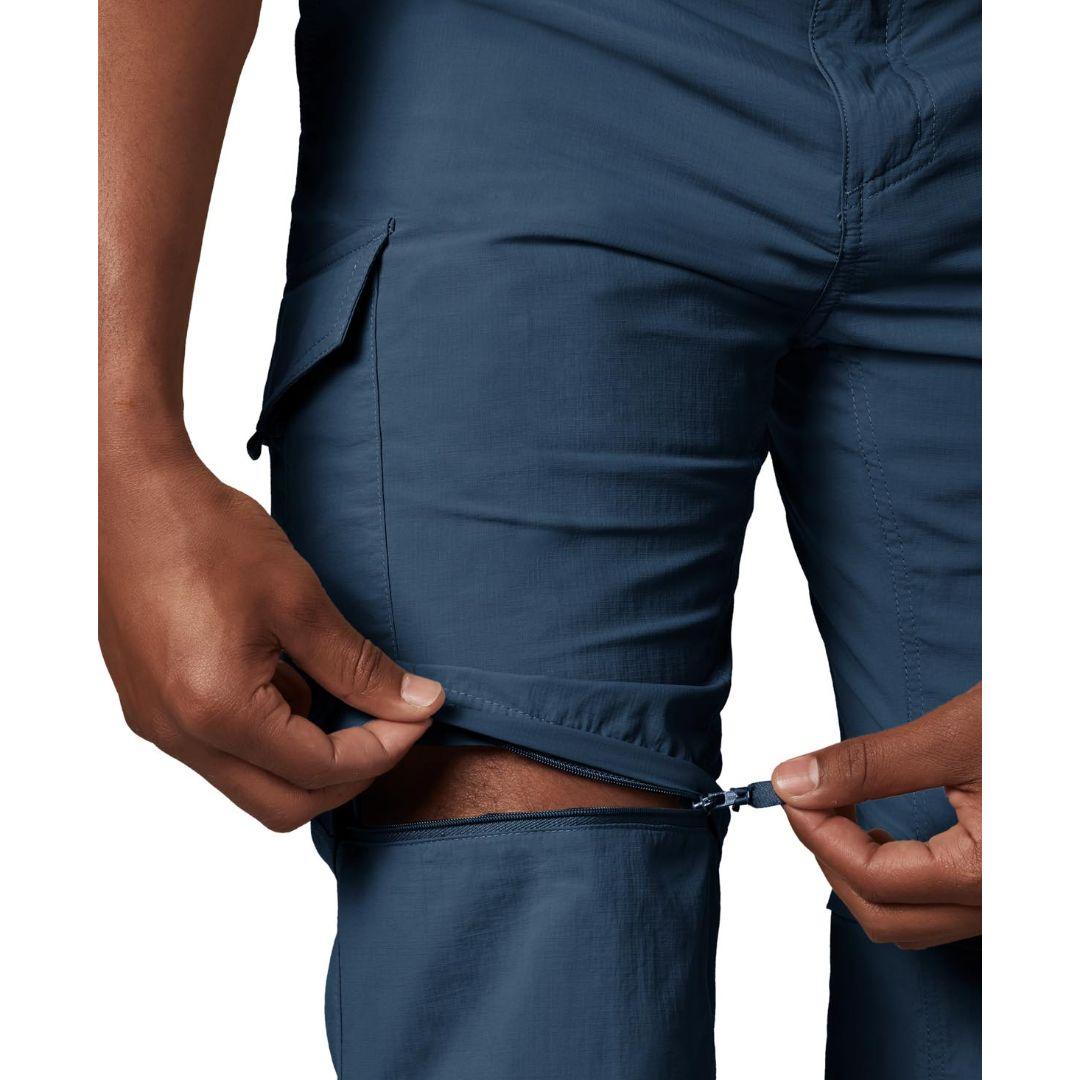 Columbia Men Navy Blue Silver Ridge Convertible Pant